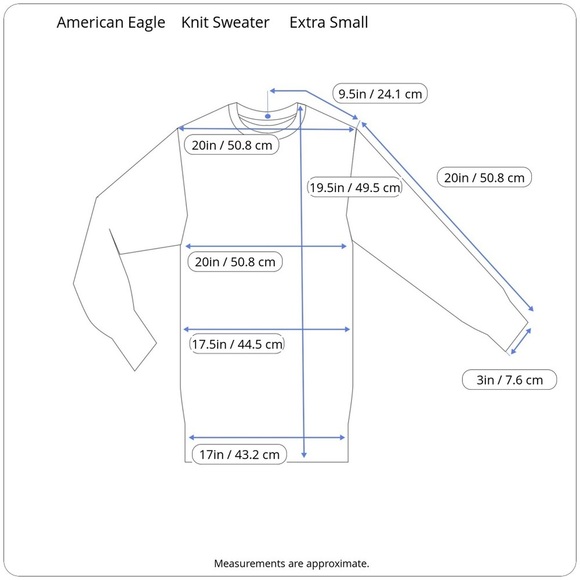 American Eagle Outfitters Knit Long Sleeve Sweater 1/2 Button Down Extra Small - Picture 14 of 15